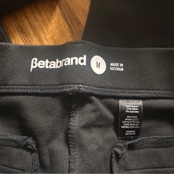 Betabrand Womens Dress Pants‎ Pull On Yoga Stretch Comfort Size Medium Black - Picture 4 of 9